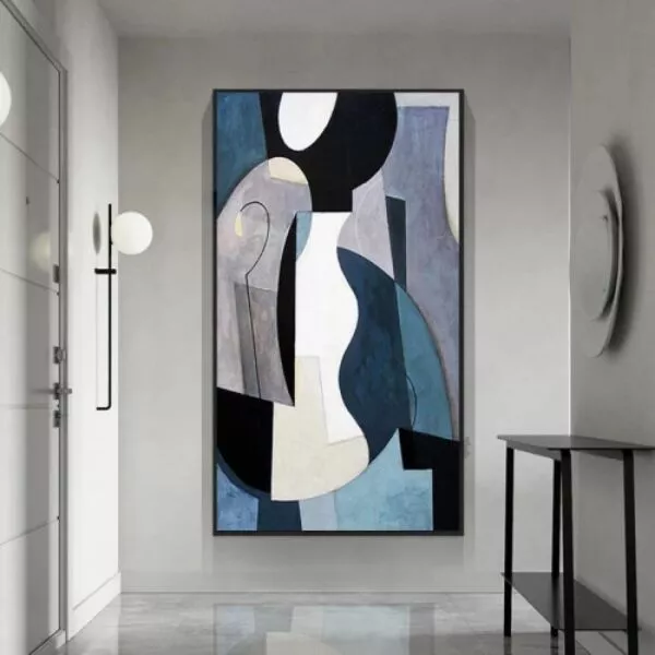 لوحة قماشية بتصميم مودرن ارت - 80x120 سم