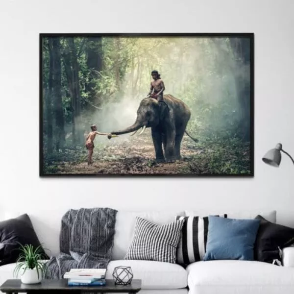 لوحة قماشية دجانغلز - 80x120 سم