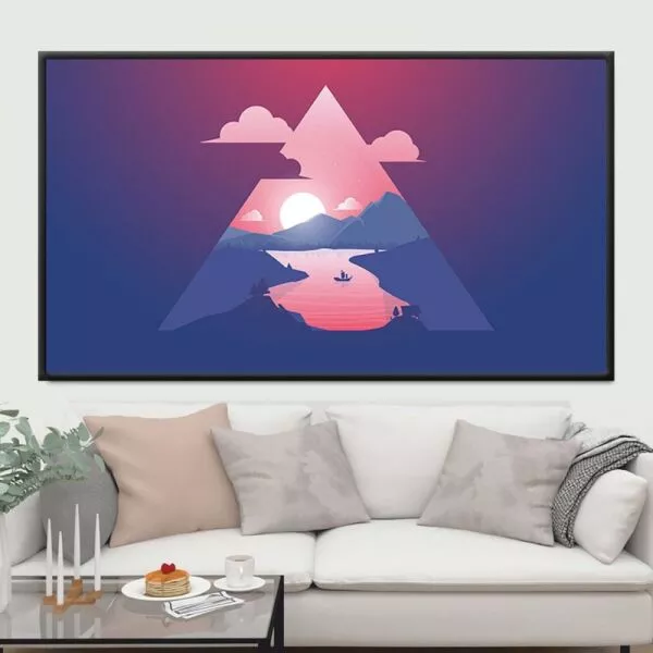 لوحة قماشية مودرن ارت - 80x120 سم
