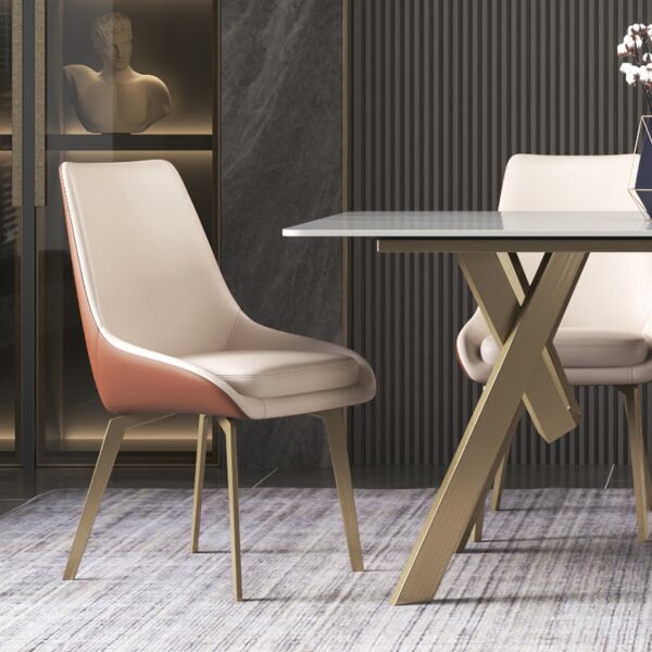 كرسي طاولة طعام سيانا- ابيض