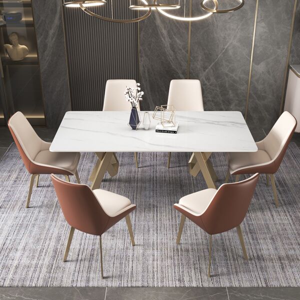 كرسي طاولة طعام سيانا- ابيض