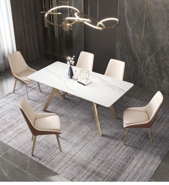 كرسي طاولة طعام سيانا- ابيض