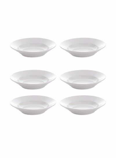 طقم سلطانيات 6 قطعة أبيض  7 بوصة