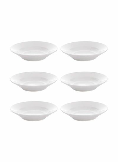 طقم سلطانيات 6 قطعة أبيض  6x8 بوصة