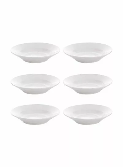 طقم سلطانيات 6 قطعة أبيض  6x8 بوصة