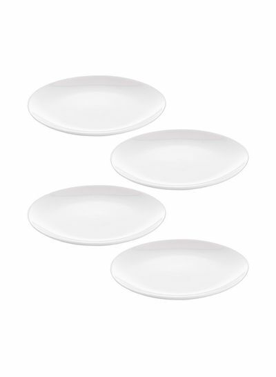 أطباق مائدة 4 قطع أبيض 10 بوصة