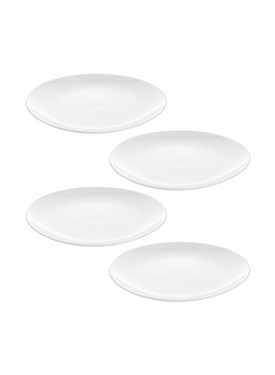 أطباق مائدة 4 قطع أبيض 4x12 بوصة
