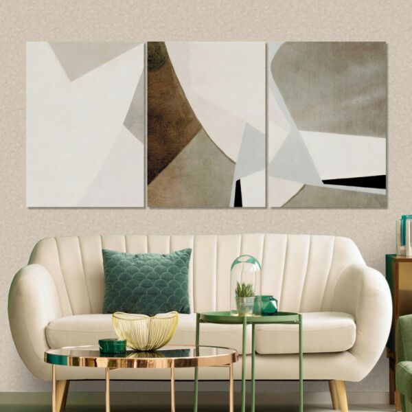 طقم لوحة جدارية فنية اندرو لتزيين الحائط 3 قطع - متعدد الالوان 