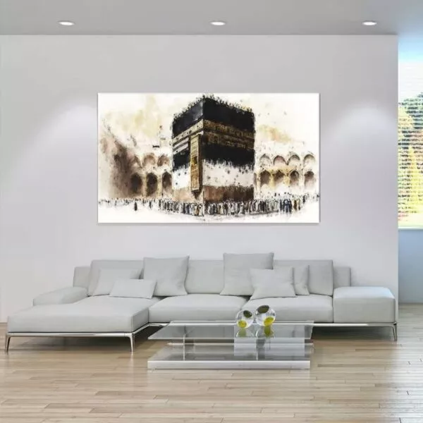 لوحة جدارية تصميم الكعبة