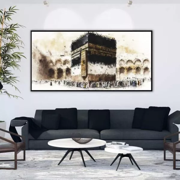 لوحة جدارية تصميم الكعبة