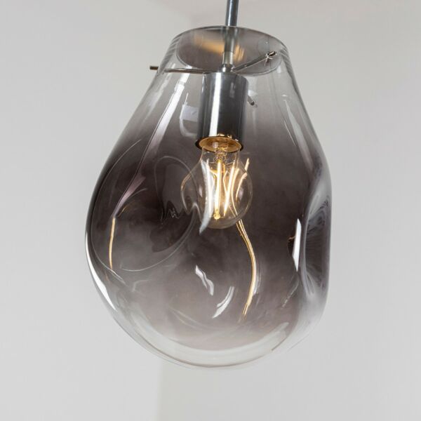 إنارة معلقة موليزا زجاج مضغوط رمادي