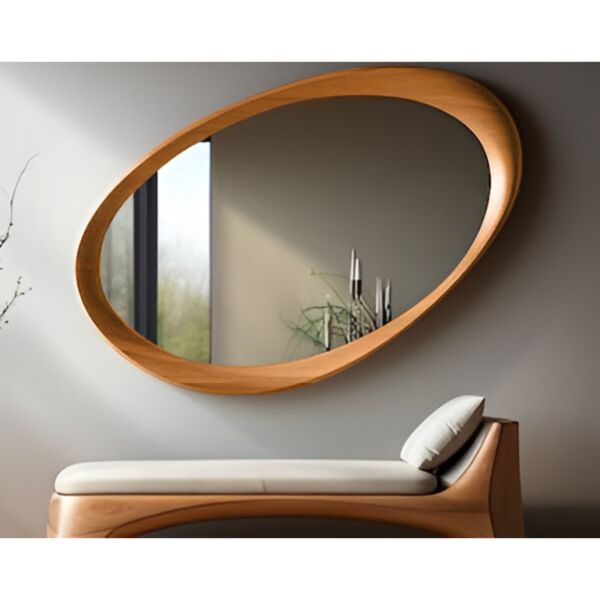 مرأة بأطار خشبي نورسين ديلارا