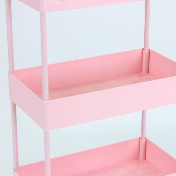 سلال تخزين أربعة أدوار يارو- وردي