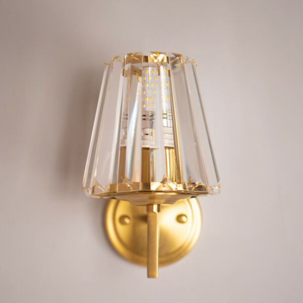 إضاءة جدارية كلاسيكية لمبة واحدة ذهبي