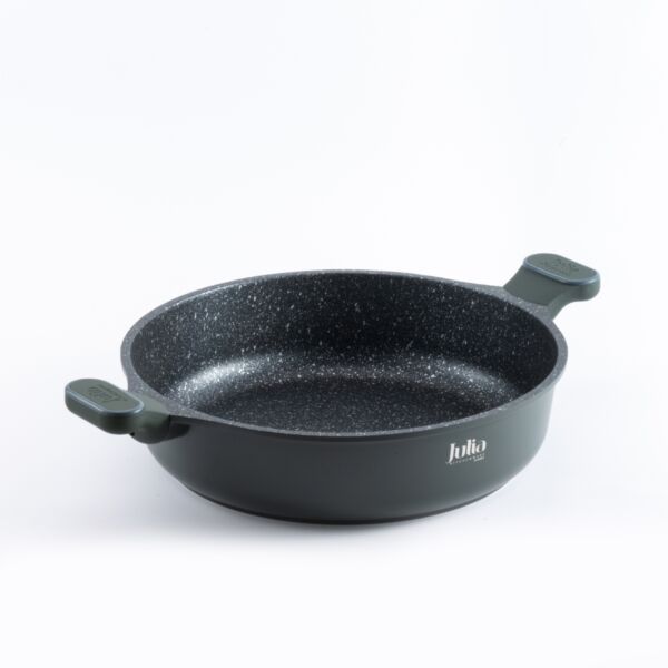 قدر منخفض جرانيت مع غطاء شاولا 32 - اخضر