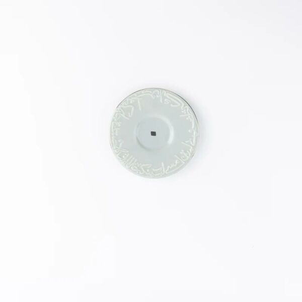 طقم فنجان قهوة تركي 12 قطعة من جوار - اخضر فاتح وفضي