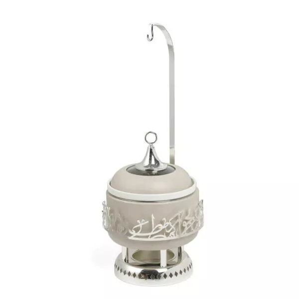 سخان تقديم طعام حجم صغير من جوار - بيج و فضي