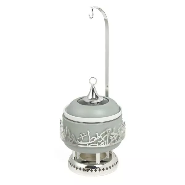سخان تقديم طعام حجم صغير من جوار - اخضر فاتح و فضي