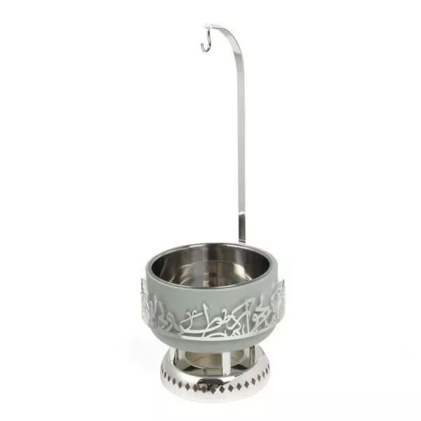 سخان تقديم طعام حجم صغير من جوار - اخضر فاتح و فضي