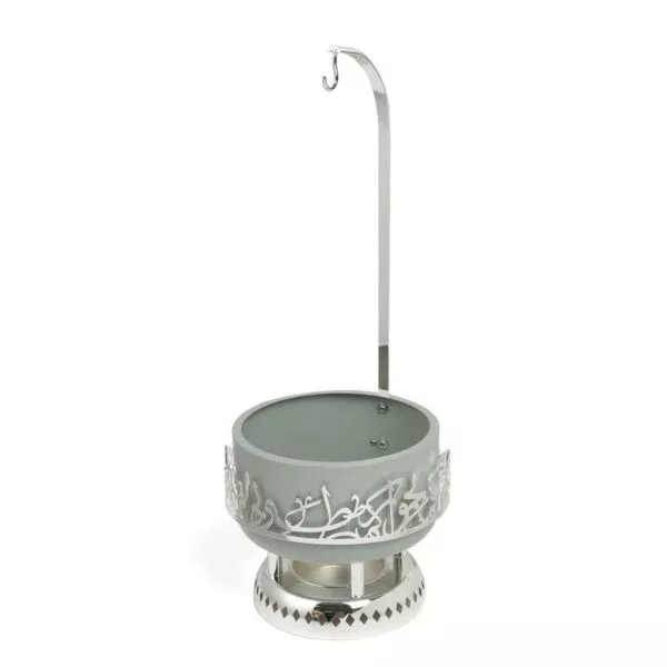سخان تقديم طعام حجم صغير من جوار - اخضر فاتح و فضي