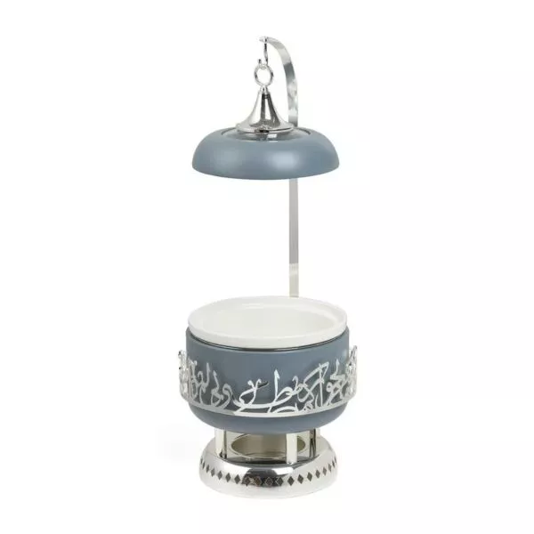 سخان تقديم طعام حجم صغير من جوار - ازرق وفضي
