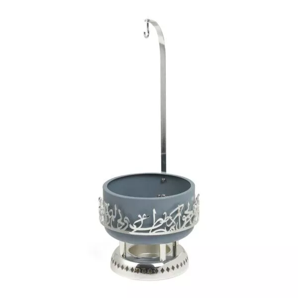 سخان تقديم طعام حجم صغير من جوار - ازرق وفضي