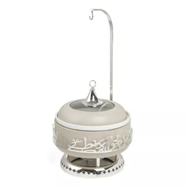 سخان تقديم طعام حجم كبير من جوار - بيج وفضي