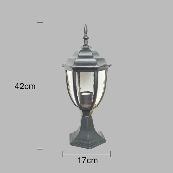 فانوس جلاسي سون - اسود