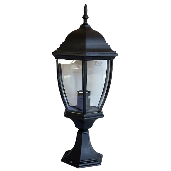 فانوس ارضي كارل نحاسي كبير - اسود