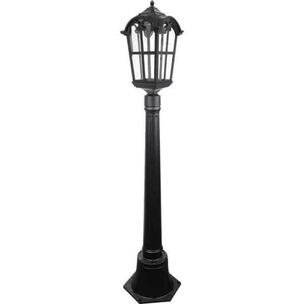 فانوس حديقة 1 متر مفرد - اسود