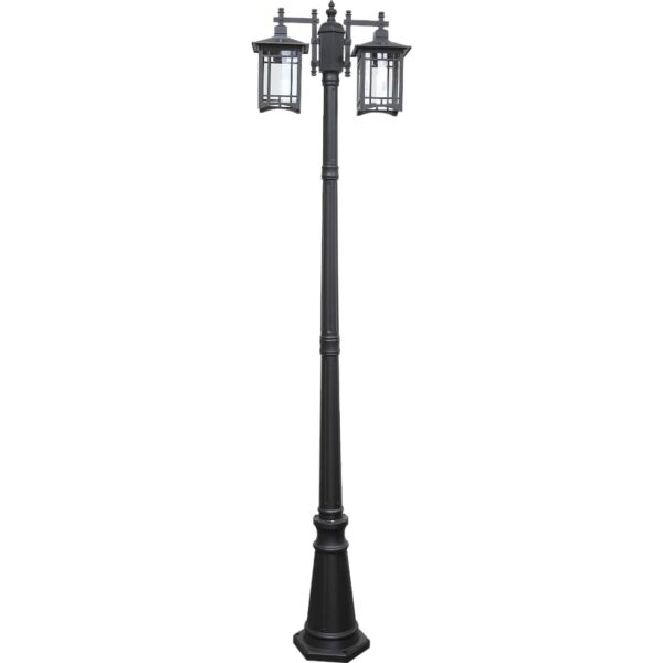 فانوس حديقة مجوز - اسود