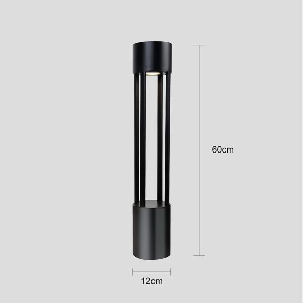 فانوس حديقة اسود جنار