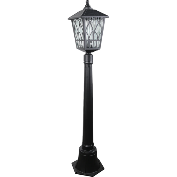 عامود إضاءة خارجية 1 متر اسود