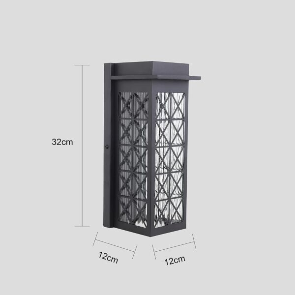 إضاءة جدارية خارجية - اسود