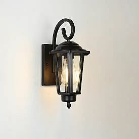 اضاءة جدارية فانوس خارجي سيوم - اسود