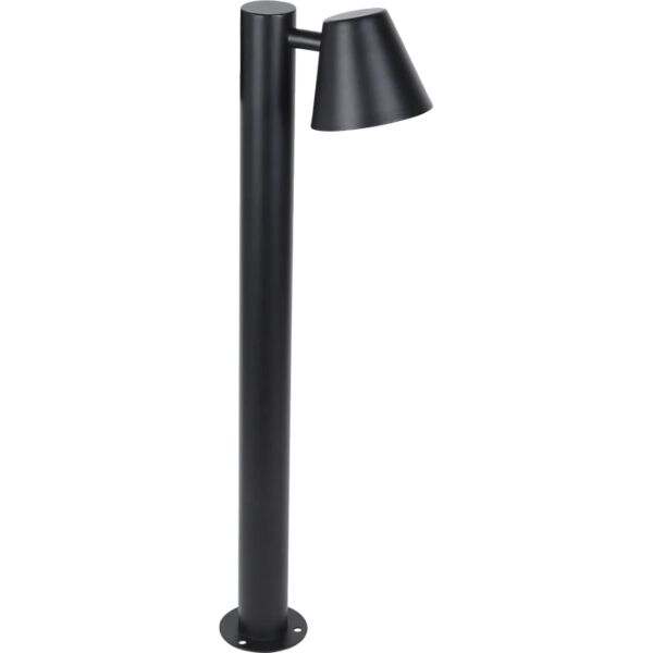 إضاءة ارضية خارجية فانوس حديقة مفرد - اسود