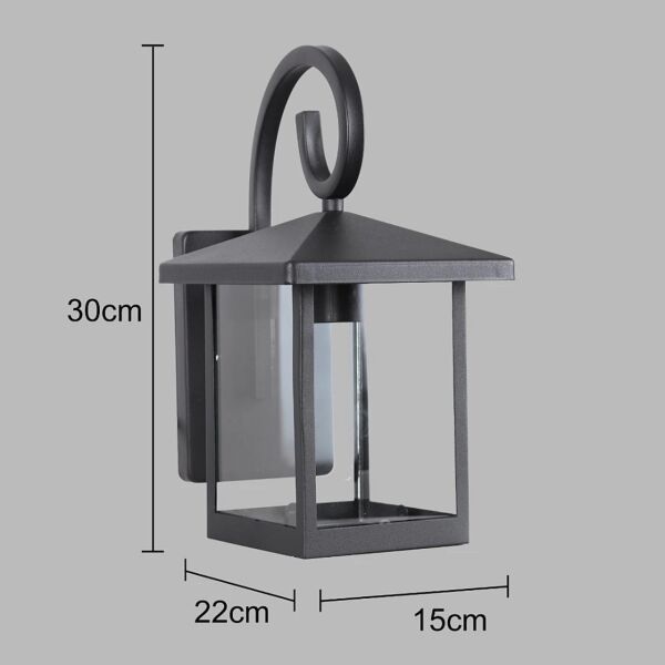 كشاف بوابة جداري رويا - اسود