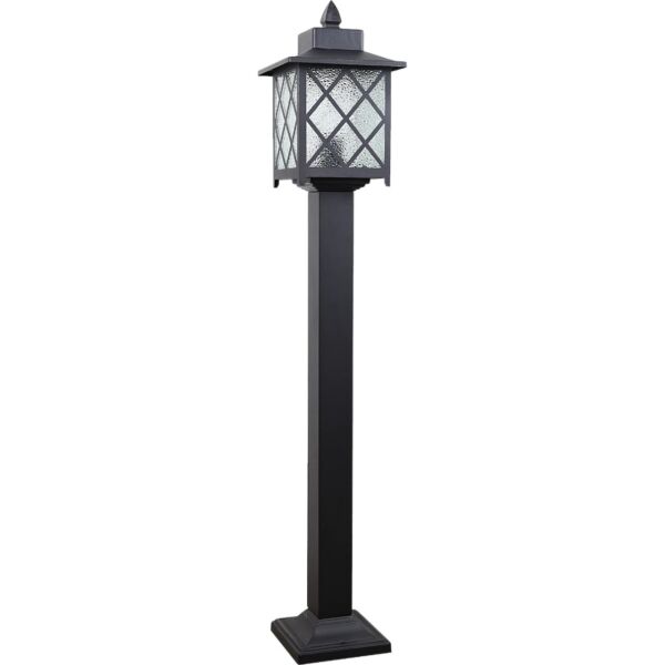 فانوس حديقة مفرد - اسود