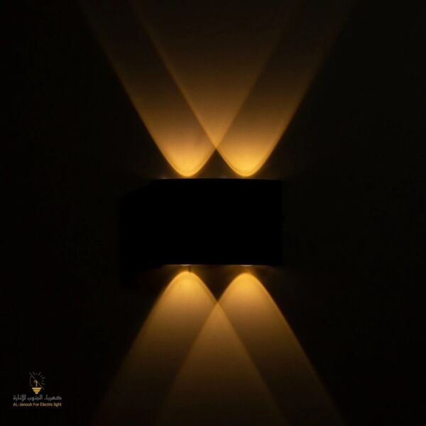 كشاف بوابة إنارة ملون مزدوج 4خلايا مزدوج 12 واط