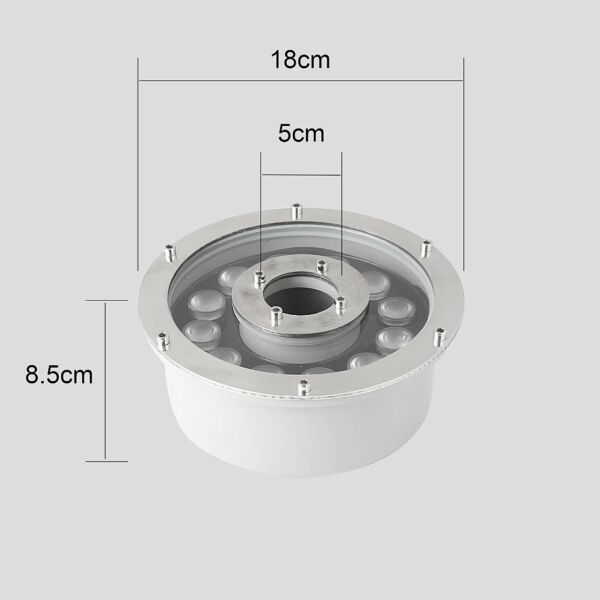 كشاف شلال ملون بدون ريموت ماصورة IP68 همر