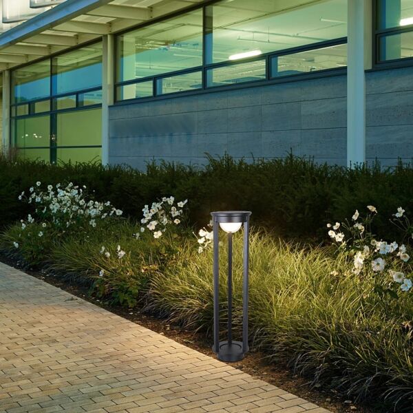 إضاءة أرضية خارجية كشاف بوابة خارجي - اسود