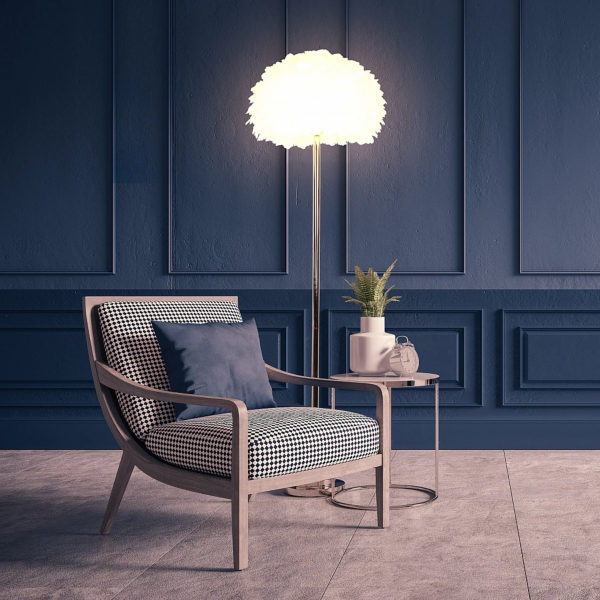 ابجورة ارضية فيذر - ذهبي