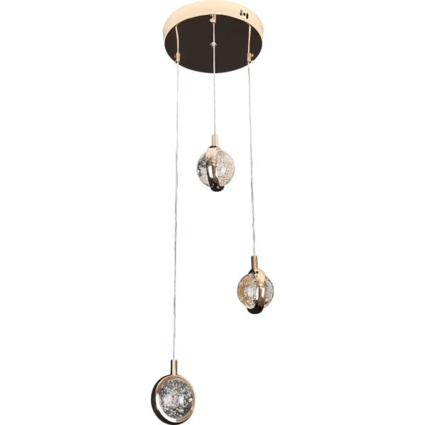 إنارة معلقة إليجانت برايم ثلاثي 3 اضاءات متغيرة - ذهبي
