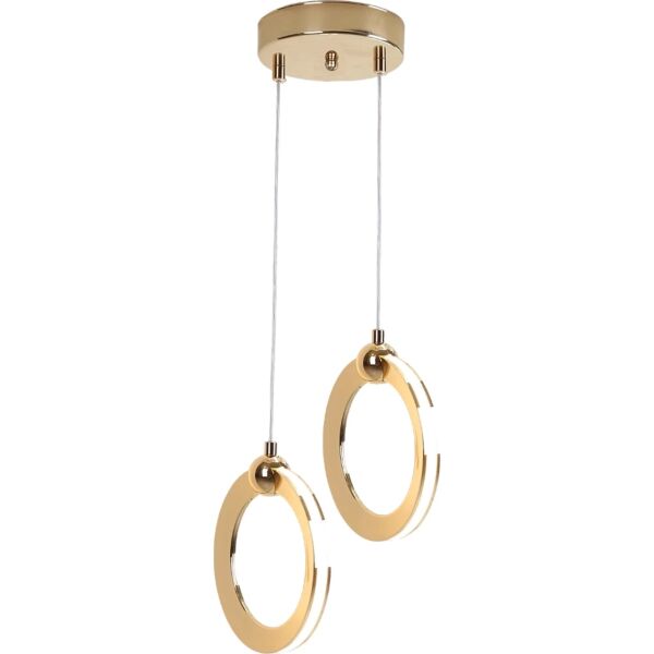 إنارة معلقة لومينايز مفرد 3 اضاءات متغيرة معلقة - ذهبي