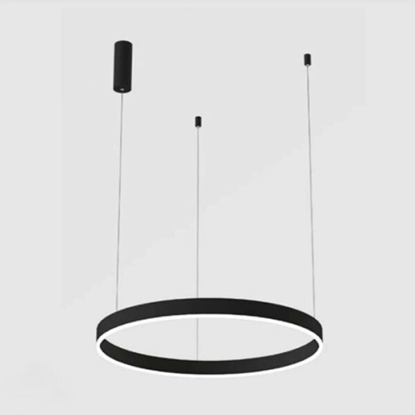 إنارة معلقة 60 سم لايت سيركل - أسود