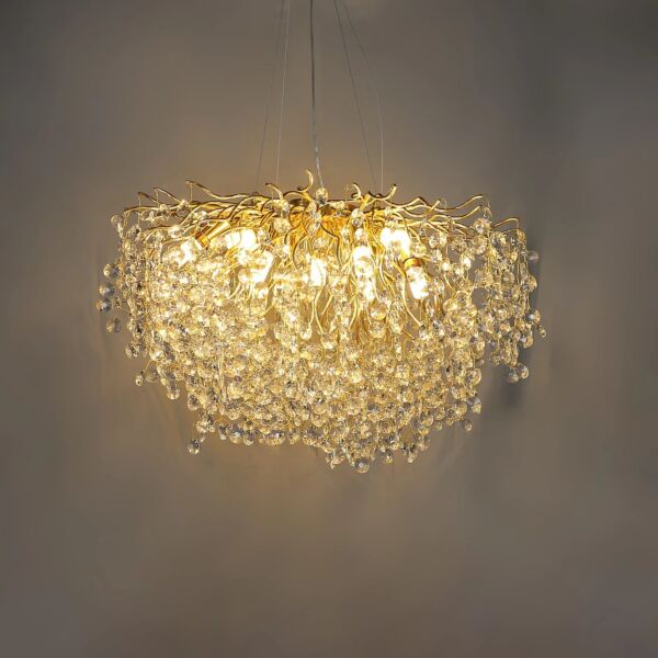 ثريا مودرن دفنه - ذهبي وشفاف