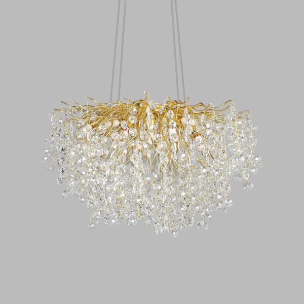 ثريا مودرن دفنه - ذهبي وشفاف