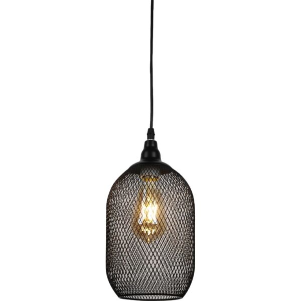 إنارة معلقة مودرن مفرد E27 ايفان - اسود