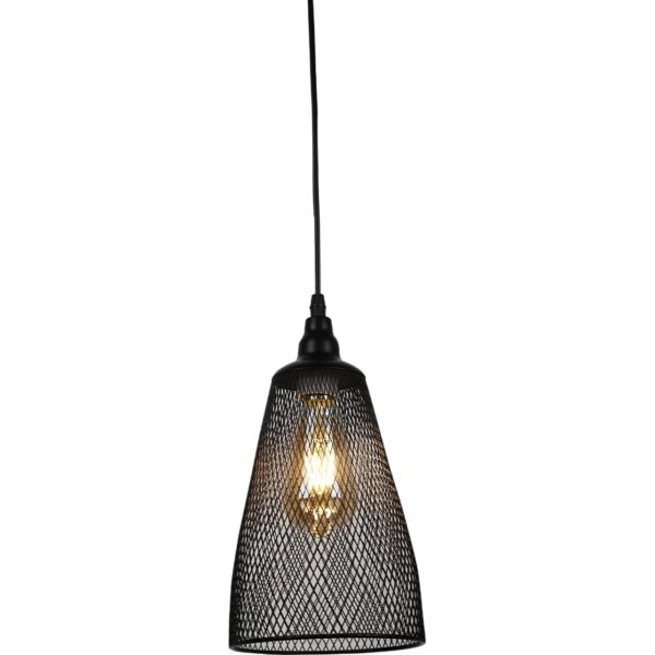 انارة معلقة جام مودرن مفرد اسود E27