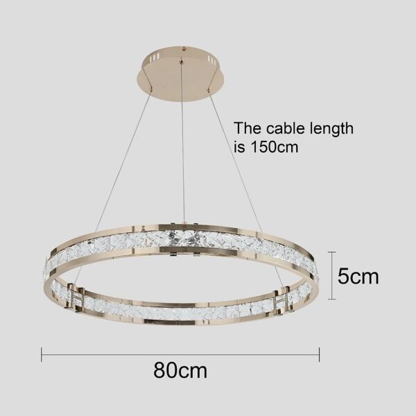 ثريا علاقي مودرن 3 اضاءات 60 واط - ذهبي